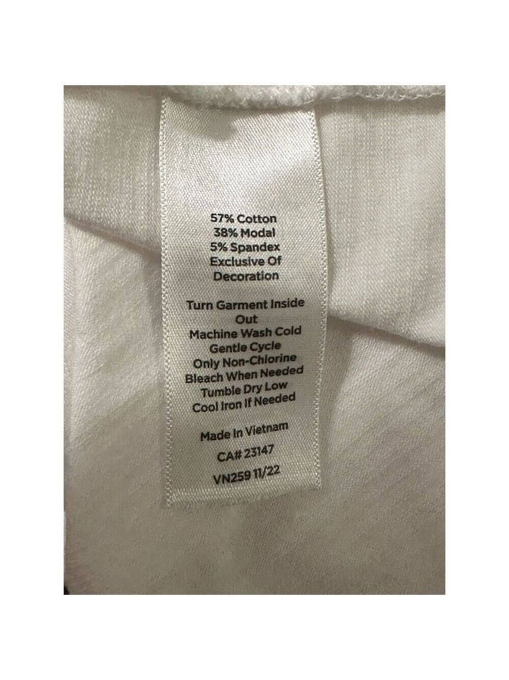 Talbots Women's Sleeveless Polo Tank Top White Size L Casual Standard - Picture 5 of 5
